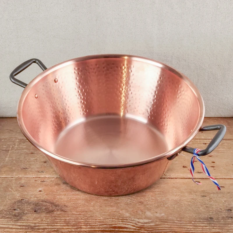 Bassine à confiture en cuivre pour induction