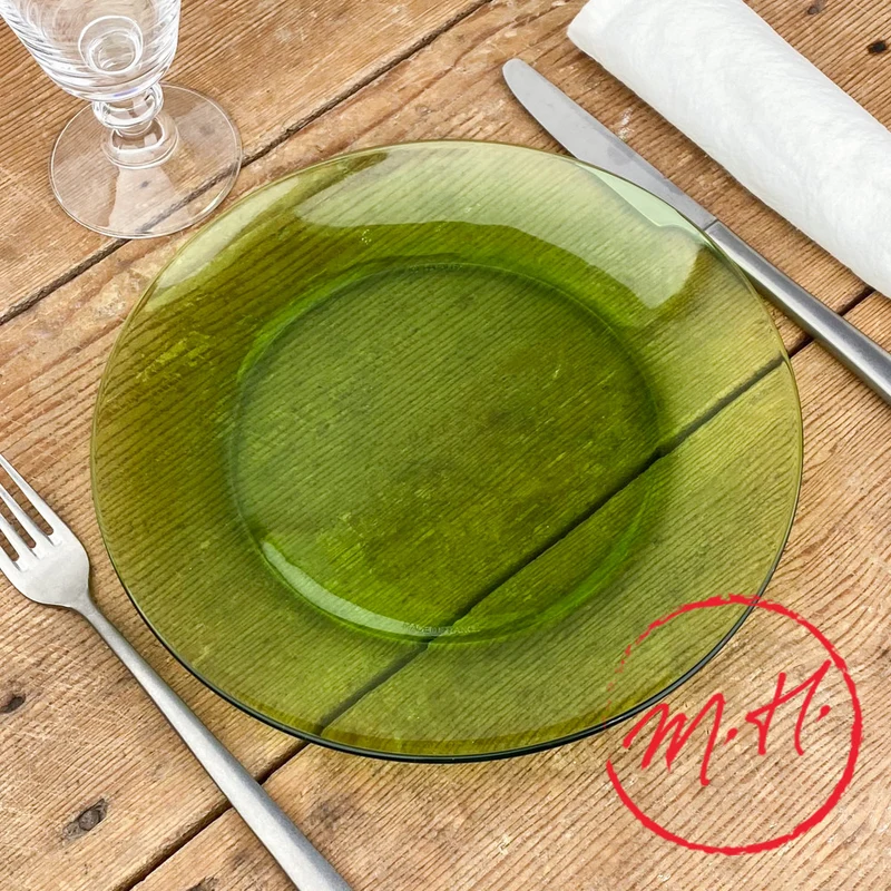 Lot de 6 Assiettes plates Lys Duralex - vert