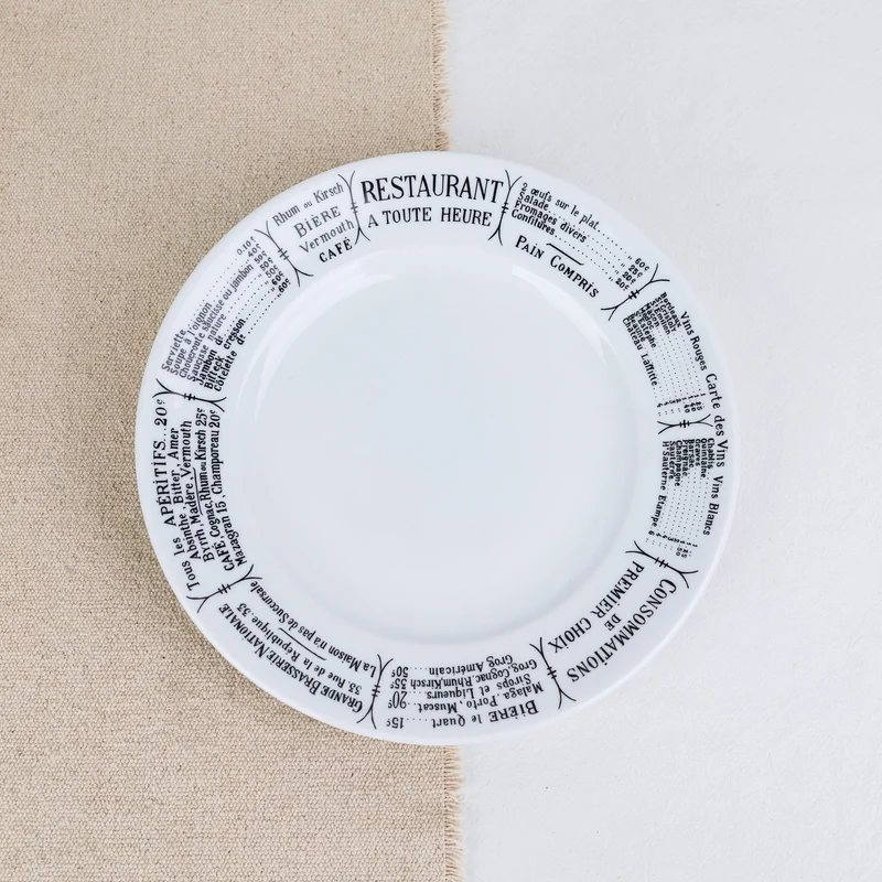 Assiette plate brasserie