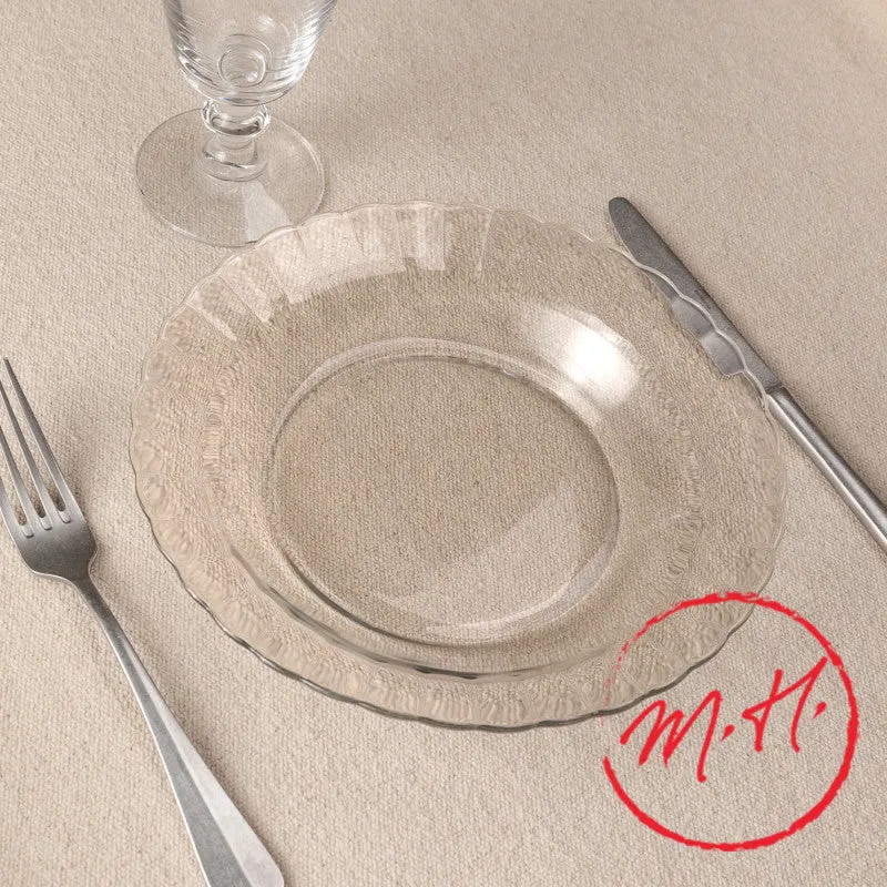 Lot de 6 assiettes creuses Picardie Duralex - transparent