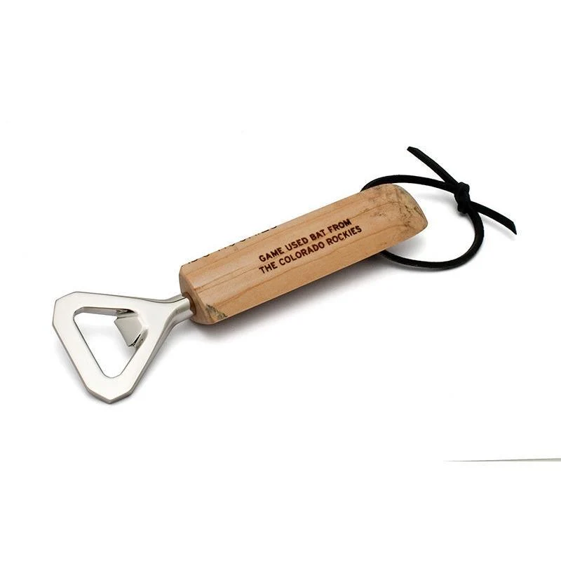 Colorado Rockies Game Used Baseball Bat Bottle Opener