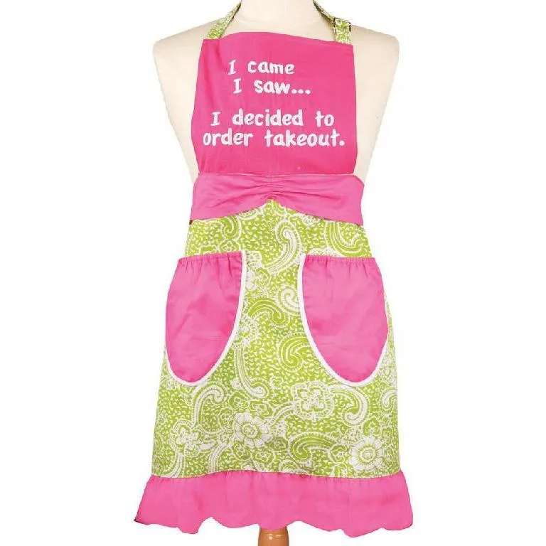 I Came, I Saw, I Ordered Takeout Apron