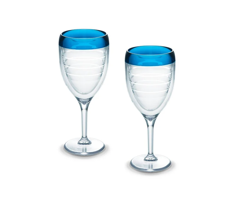 Blue Infusion 9 oz. Tervis Wine Glasses (Boxed Set of 2)