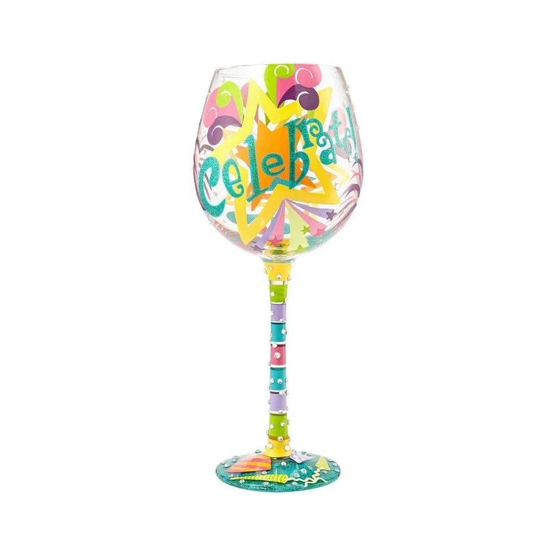Celebrate Super Bling Wine Glass by Lolita®
