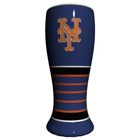 New York Mets Artisan Hand Painted Pilsner Glass
