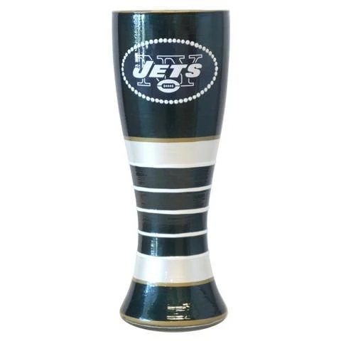 New York Jets Artisan Hand Painted Pilsner Glass