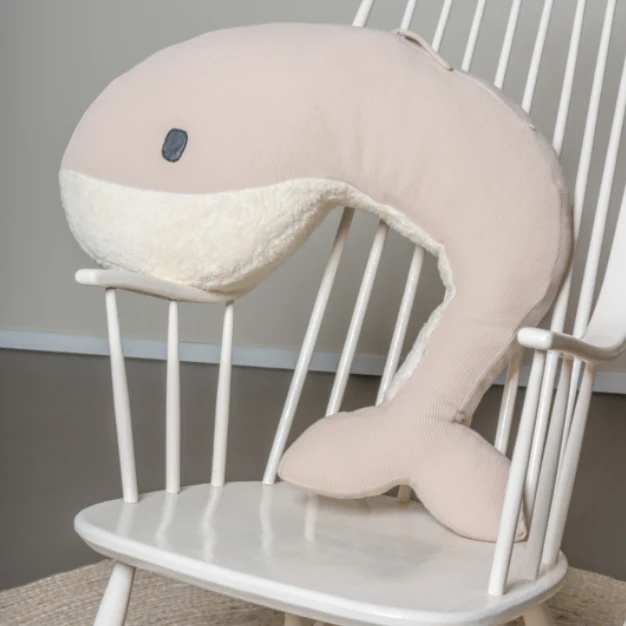 Momo le coussin baleine beige - NANAMI