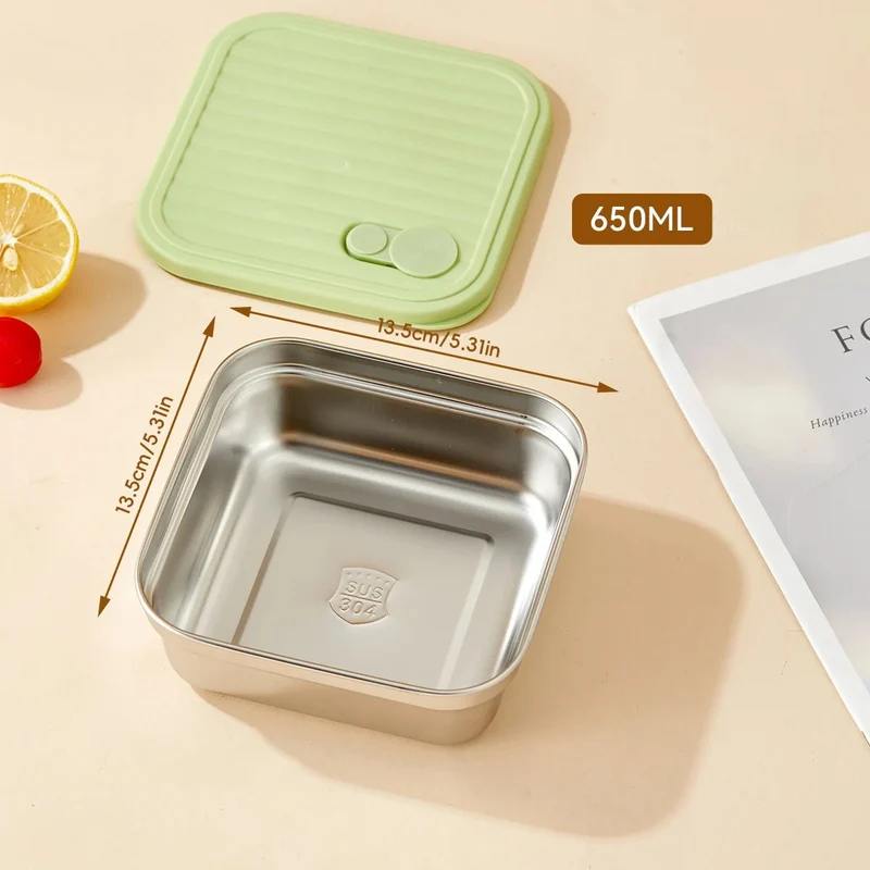 Bento Box Inox Compartimentée & Étanche - Repas Sain Sans Plastique