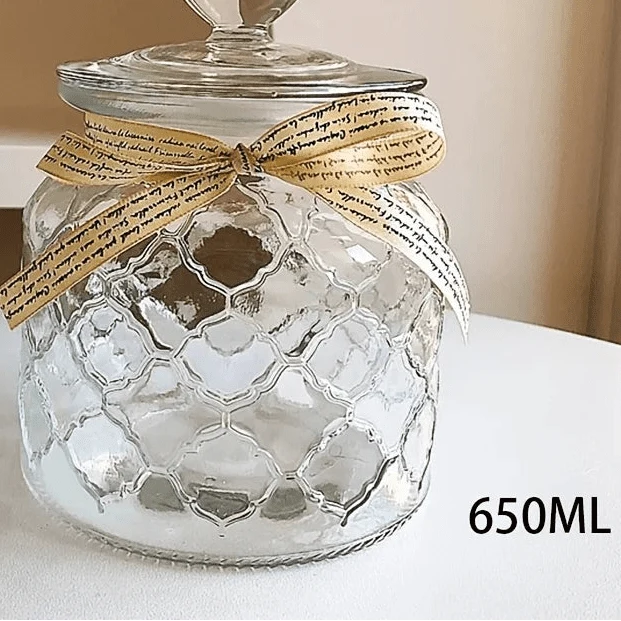 Pot Verre Hermétique avec Couvercle - Bocal Conservation