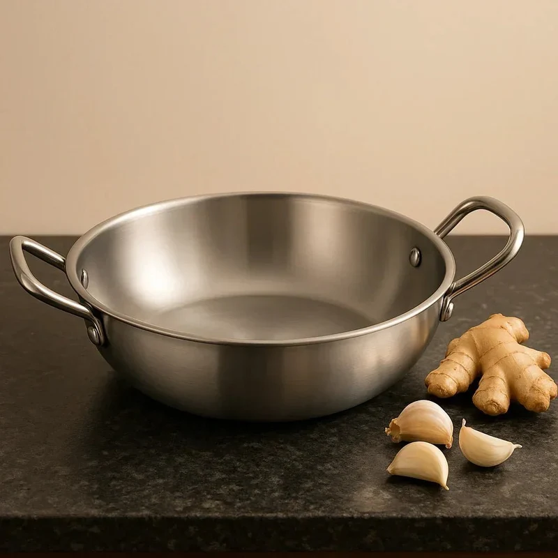 Marmite Inox avec Poignées - Cuisson Saine Tous Feux Sans Toxines