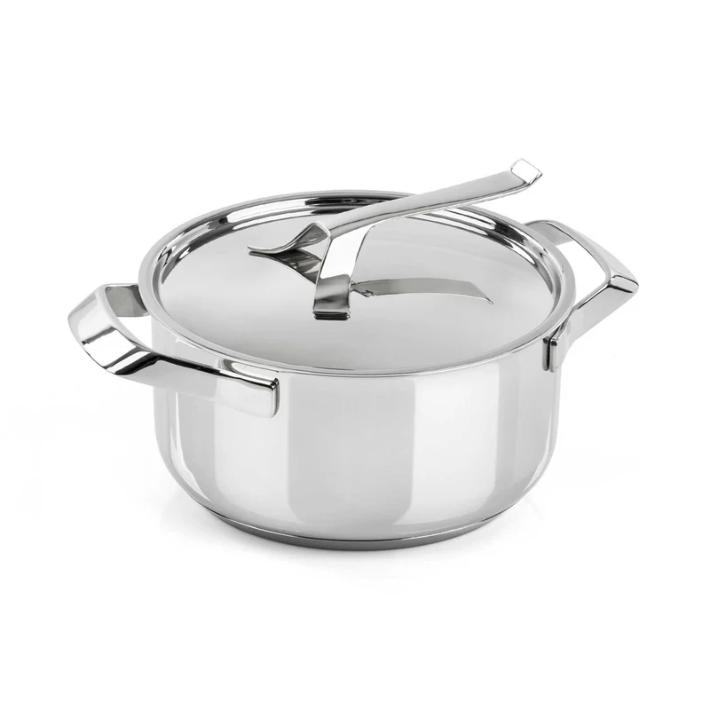 BARAZZONI Kochtopf MY POT Edelstahl 20 cm mit Deckel 3 L