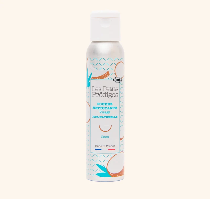 Poudre nettoyante visage coco - LES PETITS PRODIGES