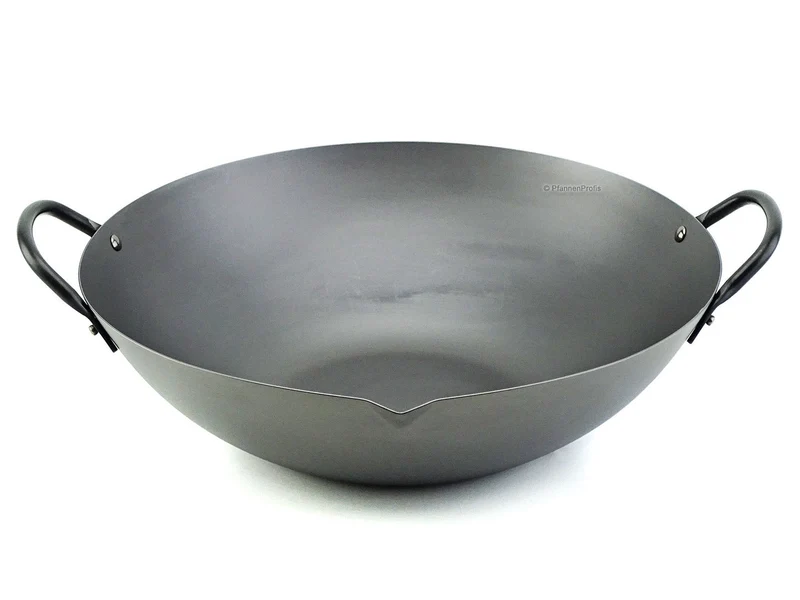 YOSHIKAWA Guangdong Eisen Wok REN 36 cm Carbonstahl aus Japan