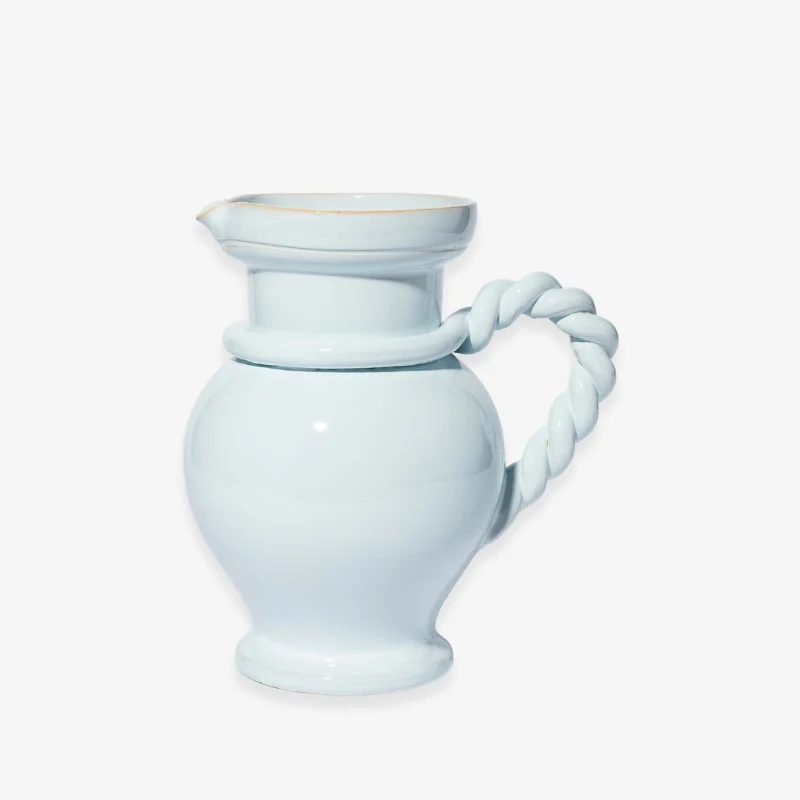 Pichet Anse torsadée bleu 26 cm