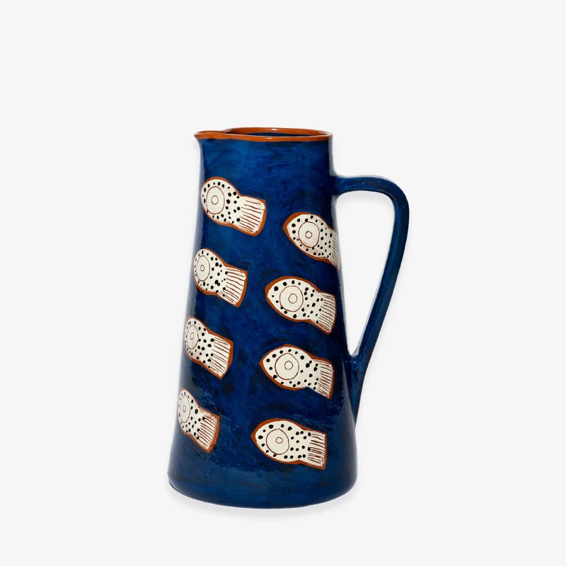 Carafe poissons en céramique