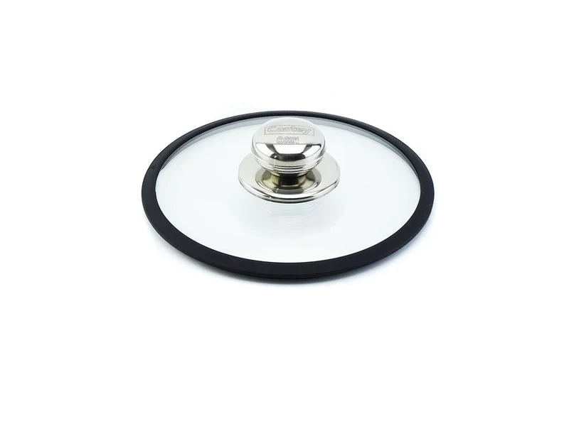 CASTEY Deckel 16 cm Glasdeckel mit Silikonring hitzebeständig bis 220°C ofenfest