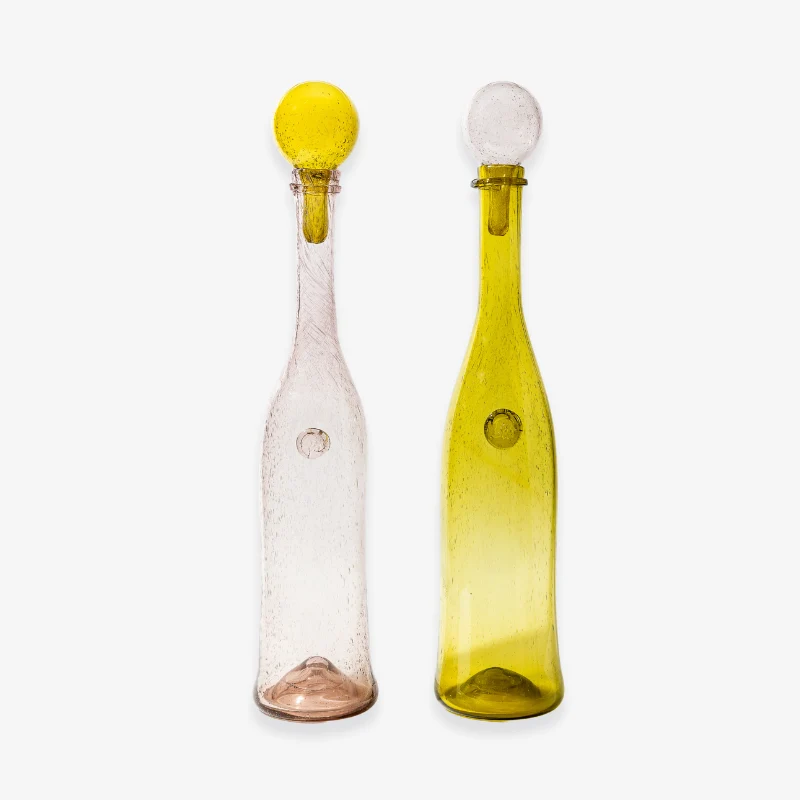 Bouteille géante en verre - 80 cm