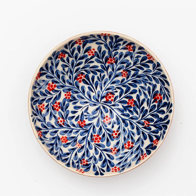Bol en céramique des Cyclades - fleurs