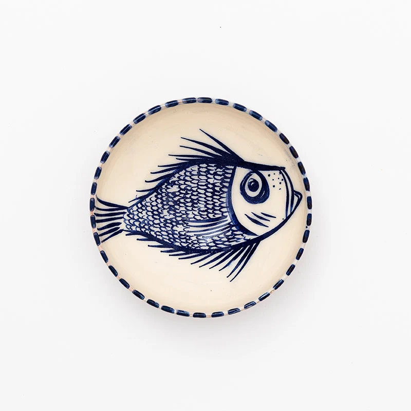 Bol en céramique des Cyclades - Gros poissons