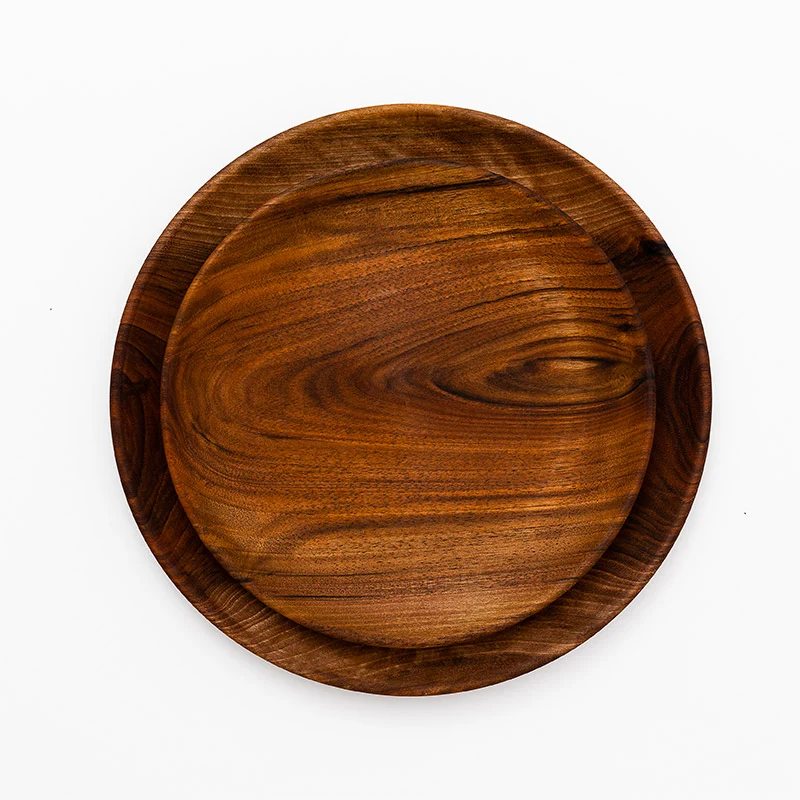 Assiette en noyer 26 cm