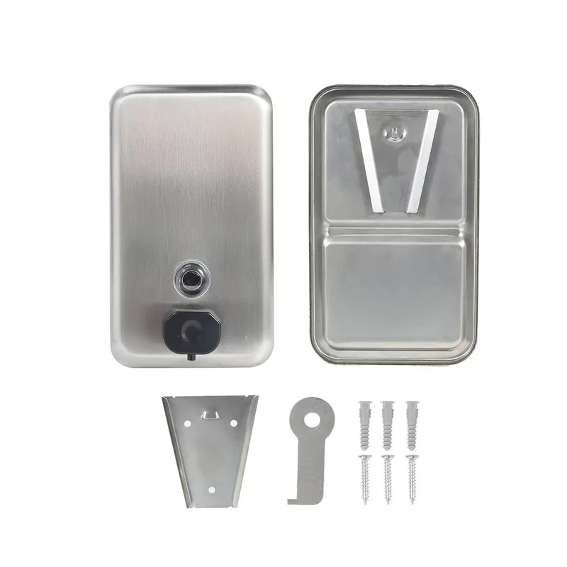 Chefco, SD-1100,Heavy Duty Stainless Steel Wall-Mounted Soap Dispenser