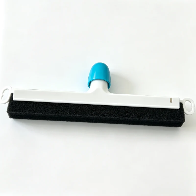 CHEFCO,PFS-18D, DURA-FLEX Plastic Floor Squeegee with Rubber Blade, 18" (45 cm), Blue Frame / Black Blade