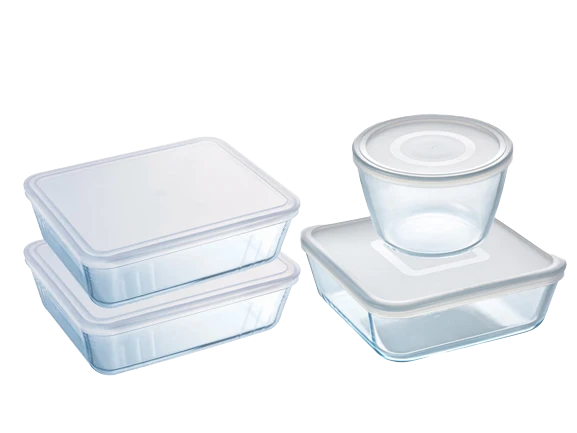 Cook & Freeze - Set de 4 boites de conservation batch cooking spécial congélation