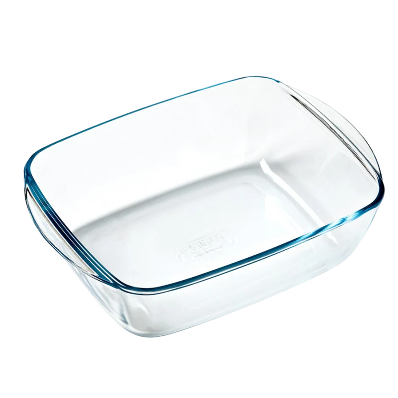 Plat en verre rectangulaire - Compatible "air fryer" (friteuse à air chaud)
