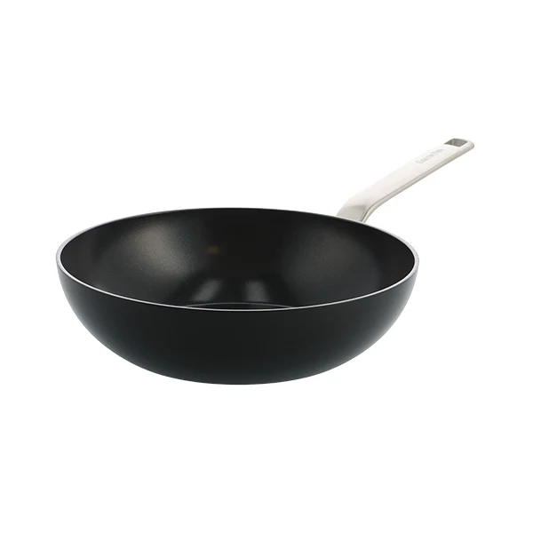 Wok aluminium antiadhésif noir 28 cm Evolution Green pan