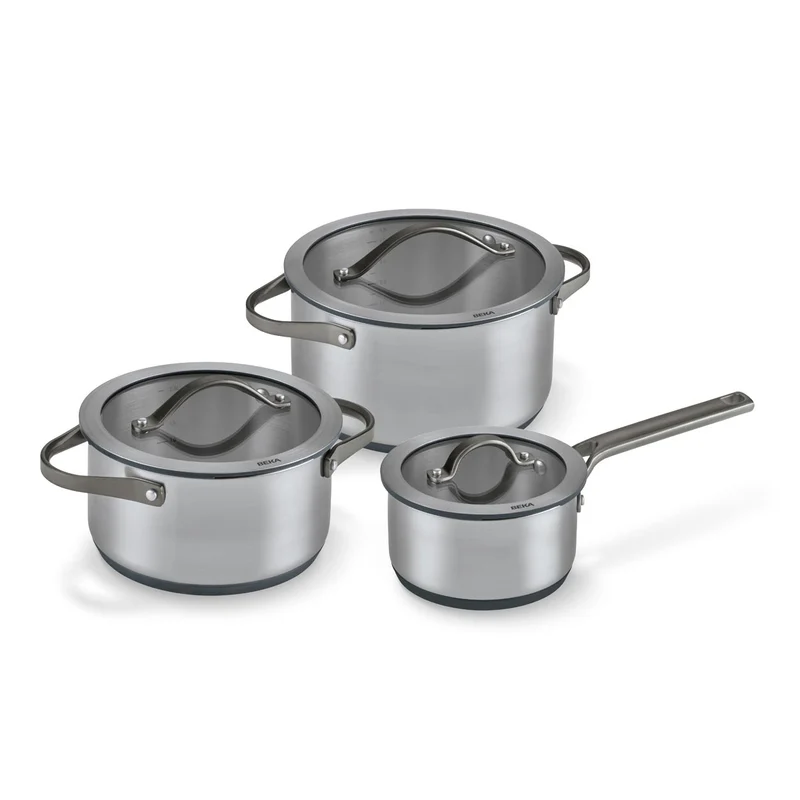 Sensa 3-delige Set - Steelpan 16 cm, kookpot 20 cm & 24 cm