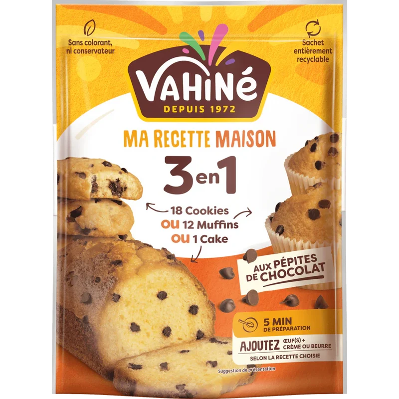 Vahiné - Sachet de préparation 3 en 1