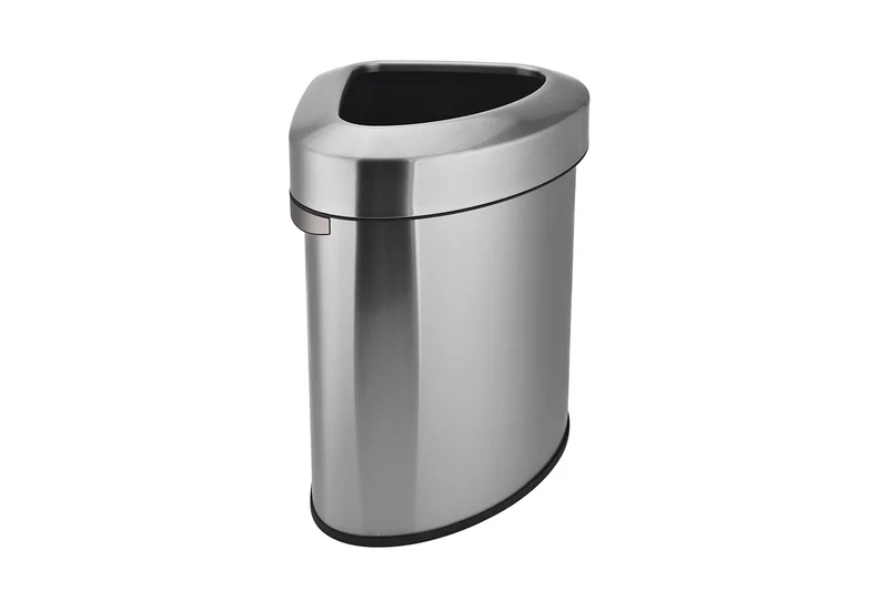 Chefco, STC-385T,Stainless Steel Triangular Open-Top Trash Can, 60L