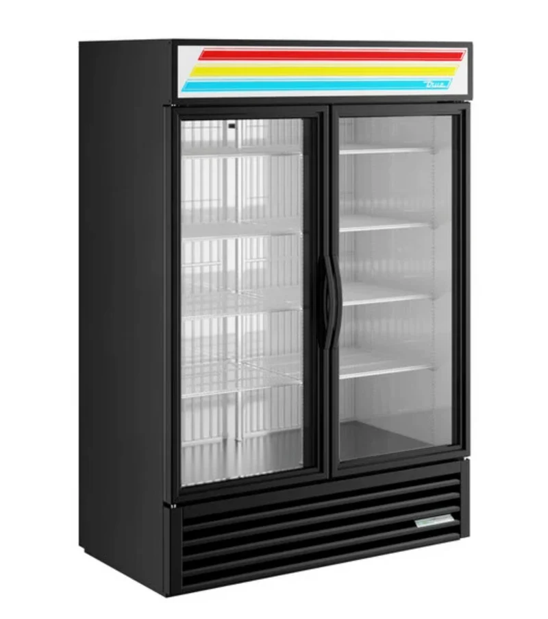 True GDM-49F-HC-TSL01, 54 1/8" Black Glass Door Merchandiser Freezer with LED Lighting