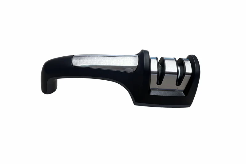 Risam,RM003, Diamond & Ceramic Knife Sharpener – 2-Stage Manual Sharpening Tool with Ergonomic Handle