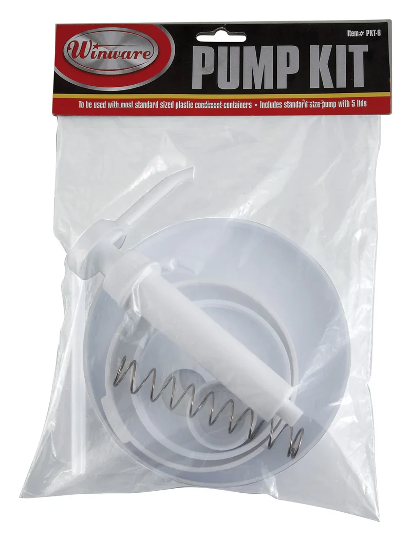 PKT-6 - Plastic Pump Kit, Standard Pumps and 5 Lids