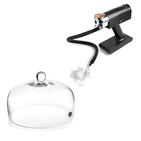 Lot fumoir avec cloche de 26 cm Lacor