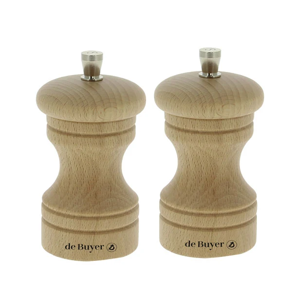 Set moulins à poivre et à sel Paso 10 cm De Buyer