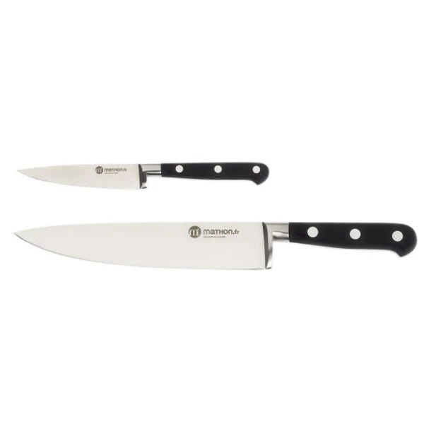 Lot Couteau Office 10 cm + Chef 20 cm Mathon
