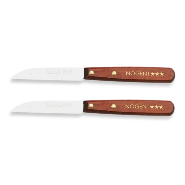 Lot de deux couteaux d'office lisse 8 cm Nogent