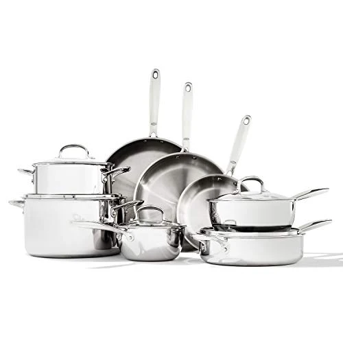 OXO Good Grips Pro Tri Ply Stainless Steel Cookware Pot Set