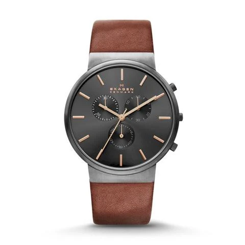 Ancher Leather Chronograph Watch