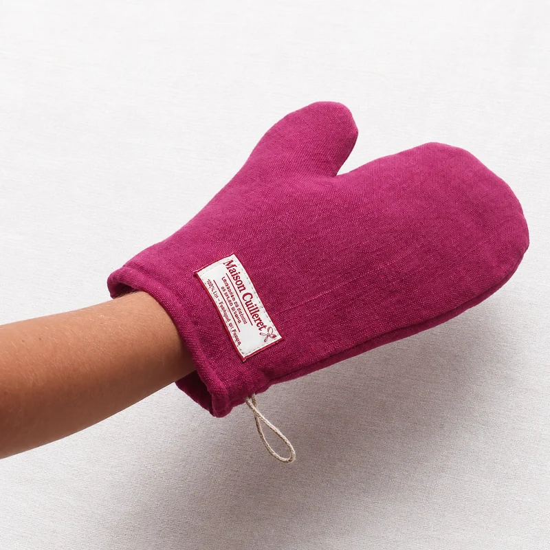 Gant de cuisine magenta