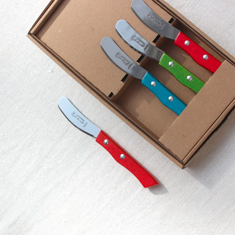 Coffret de quatre tartineurs colorés