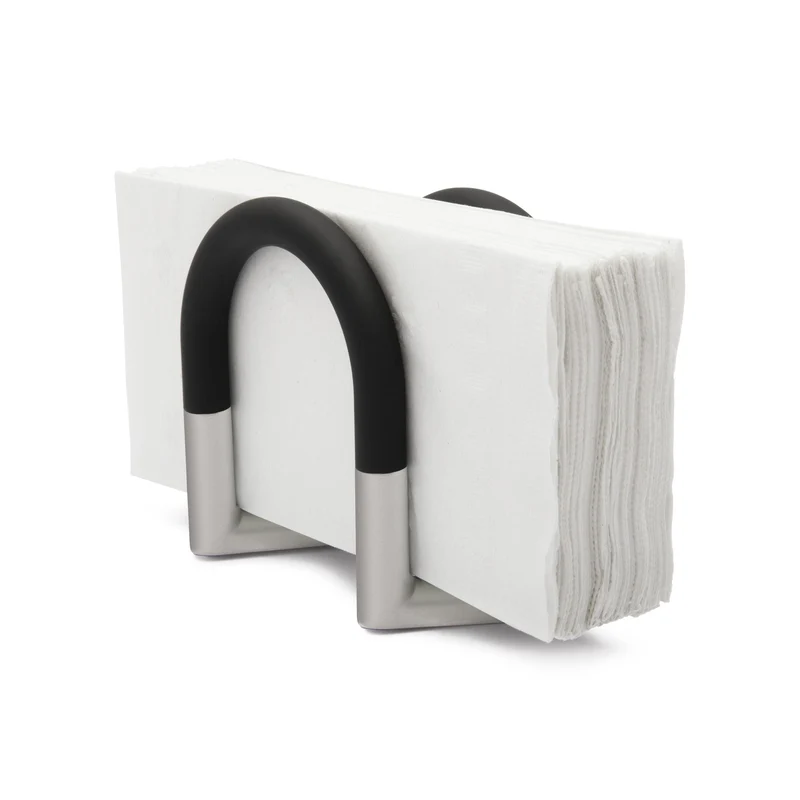 Umbra Swivel Napkin Holder, Black-Nickel