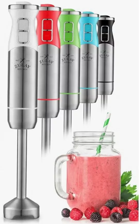 Zulay Handheld Immersion Blender, Black