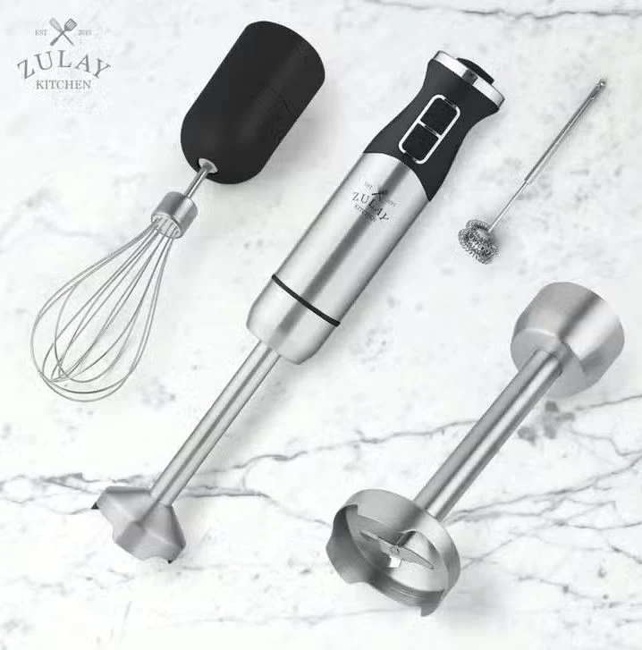 Zulay Handheld Immersion Blender, Black