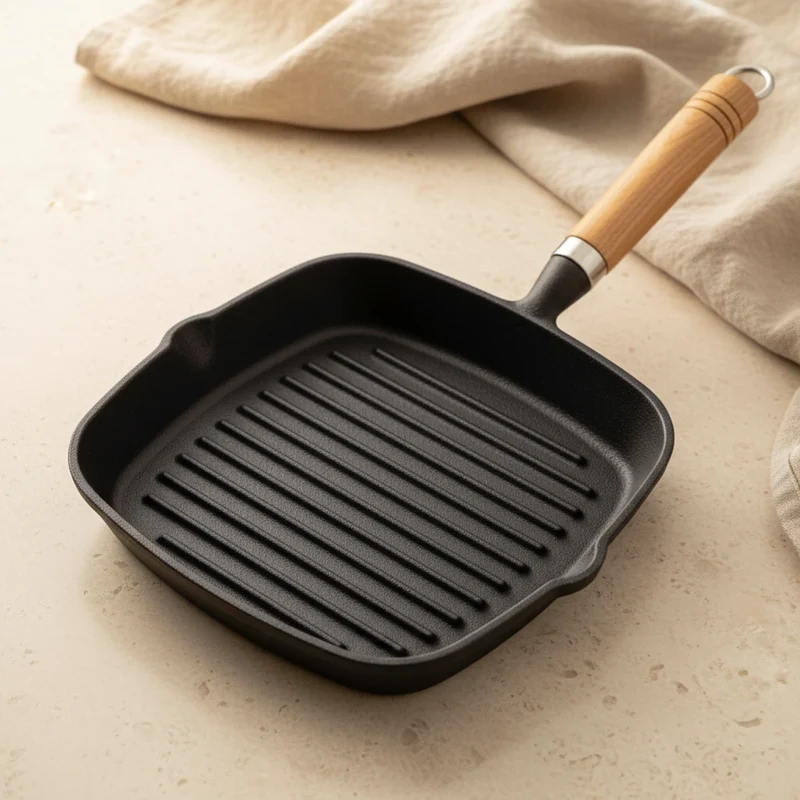 Poêle à Griller en Fonte - 22 cm