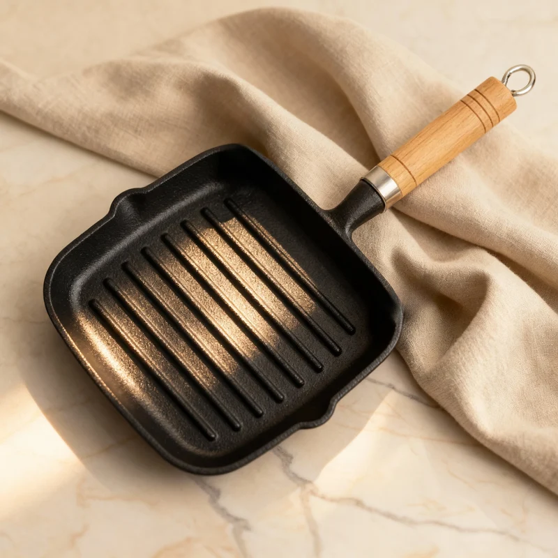 Poêle à Griller en Fonte - 18 cm