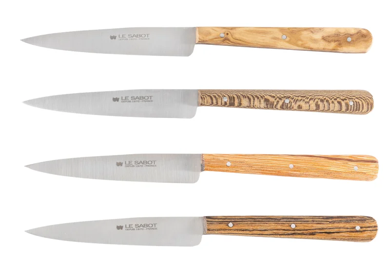 Coffret 4 couteaux Bois Panachés 1870 - Au Sabot