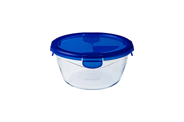Cook&Go - Boîte de conservation en verre ronde couvercle étanche